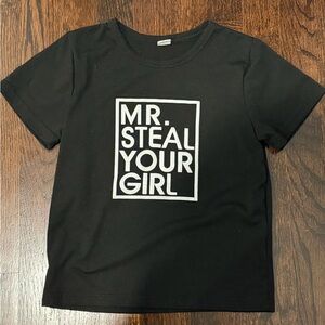 Black Graphic Kids T-Shirt